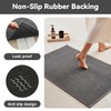 Triohero Bathroom Rugs Non Slip Washable, Super Absorbent Thin Bath