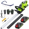 20'' Hedge Trimmer Cordless with Battery, 3000RPM Electric Handheld Bush