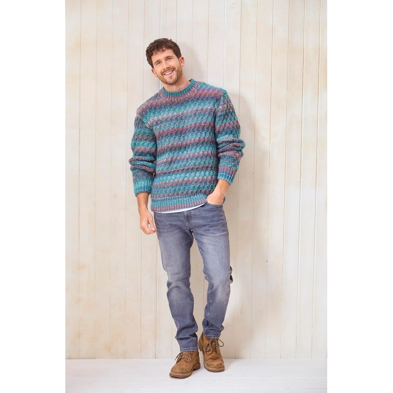 King Cole Chunky Knitting Pattern Mens Sweaters 2 Designs (6242)