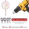 PZJFH 15-Piece Countersink Drill Set, Replacement Drill Bit and 1/4