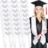 Geyoga 24 Pieces Unisex Graduation Stole Bulk Sublimation Blank Plain