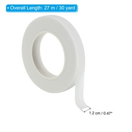 PATIKIL 30 Yards Floral Tape Florist Tape Crepe Paper Flower Bouquet Tape Waterproof for Flower Stem Wrapping White (27 Meters)