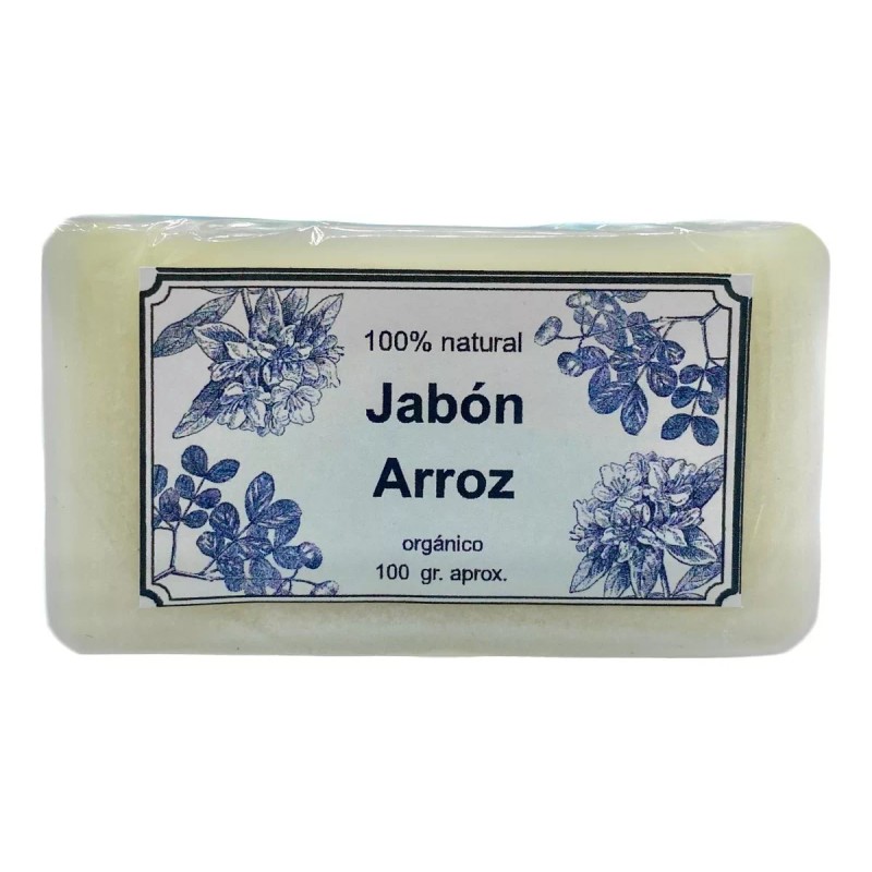 Flowers Jabón Arroz Orgánico Natural Aclara Blanquea