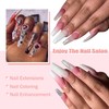 GZMAYUEN Nail Extension Gel Set Poly Nails Soft White Colours