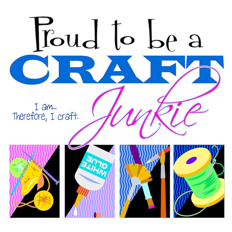 CafePress Craft Junkie Tote Bag Reusable Natural Beige Canvas Shopping