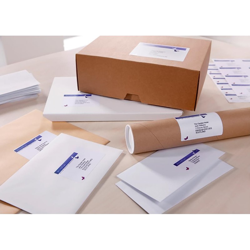 Avery Bonus Pack of Labels, Laser Printer, White Blank A4