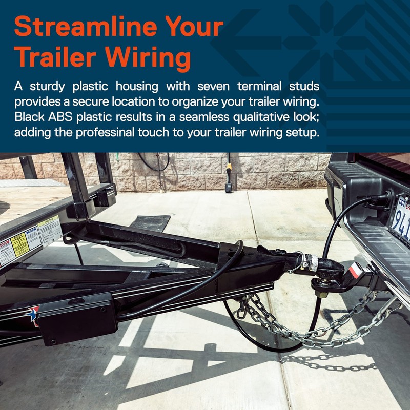 True Mods 7-Way Junction Box for Trailer Cord Wiring [Brake