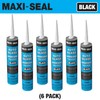 LAUCO Maxi-Seal Black Polyurethane Windshield Adhesive with Fast Curing Non-sag