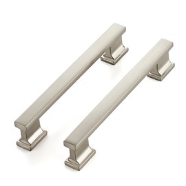 Ravinte Hardware 10 Pack 5 Inch (128mm) Brushed Nickel Cabinet Pulls, Heavy Duty Kitchen Drawer & Cupboard Handles, Solid Cabinet Hardware