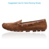 TeeLiy 3mm Flat Genuine Leather Cord, Strip Cord Braiding String