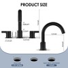 JAKARDA Two Handle 8inch Widespread Bathroom Faucet 3 Holes, Bathroom