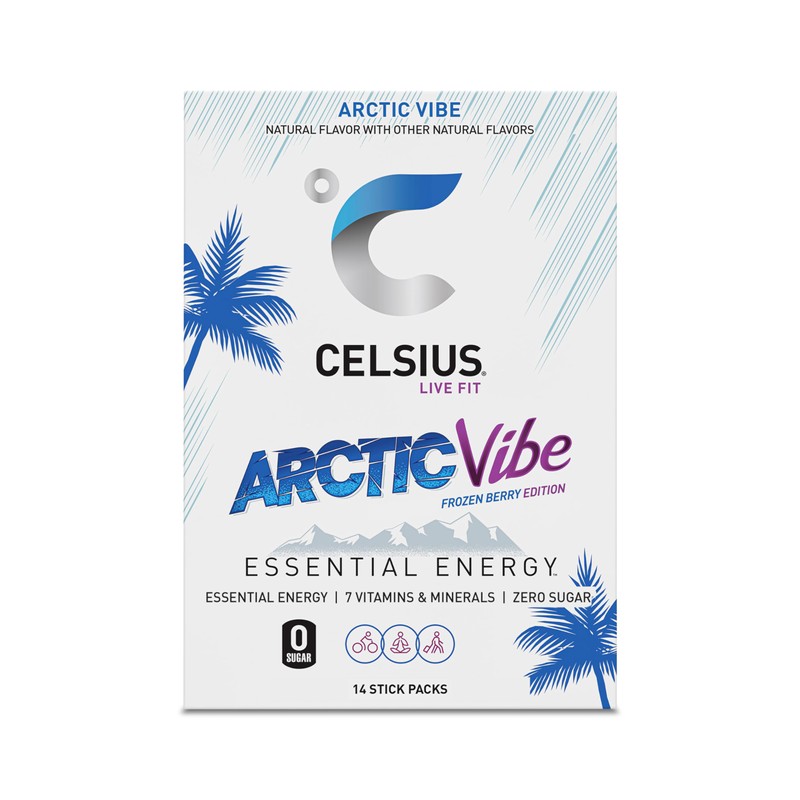 CELSIUS® On-the-Go Powder Sticks Arctic Vibe, Essential Energy 2.5 Oz