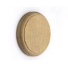 Round Rosette, Solid Hardwood Paint Grade, 4 1/2" x 3/4",
