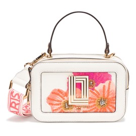 Karl Lagerfeld Paris Simone Studded Camera Crossbody, Embellished White/Multi