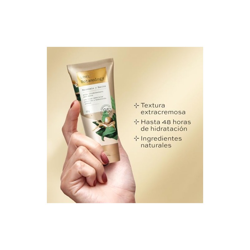 L'BEL, Botanology Crema Hidratante para Manos Macadamia