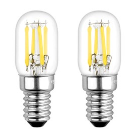 Akynite Akynite Glhbirne T22 E14 LED 3W Warmwei? 2700K, 250LM, AC 230V, Ersatz E14 25W Khlschranklampe, COB Filament E14 Retro LED Klein fr Salzlampe Nachtlicht, Nicht Dimmbar, 2er-Set