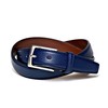KIETH KE21456-29 Men's Business Belt, Navy, Genuine Leather, Italian Shrink