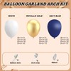 412Pcs Navy Blue and Gold Balloons Arch Garland Kit,5 10