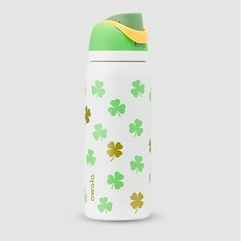 [Limited Drop] "Cherry Blossom" Owala 32oz FreeSip Bottle – Stylish Hydration with Leak-Resistant Cap, Great for Sports & Outdoor Adventures:_Lucky Leaves