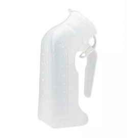 Medegen Medical Male Urinal 1 Quart / 946 mL With Cover (TWO PACK)