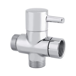 3 Way T Shut-off Valve Diverter Valve Diverter Shower Toilet Bidet Sprayer Diverter Shape Valve G1/2 Inch T-Adapter Valve 3-Way Shower Arm Diverter