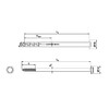 NAJDER Expansion Anchor with Hexagonal Screw SW13/T40, Wall Anchor, Galvanised