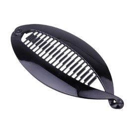 Harilla Bananen-Haarspange für Damen, Haarkamm, Kamm-Werkzeug, Haarspange, Fischschwanz-Haarkamm, rutschfeste Haarklammer mit starkem Halt, Schwarz