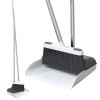 Stand Up Dustpan and Broom Set 50” Long Handle Broom