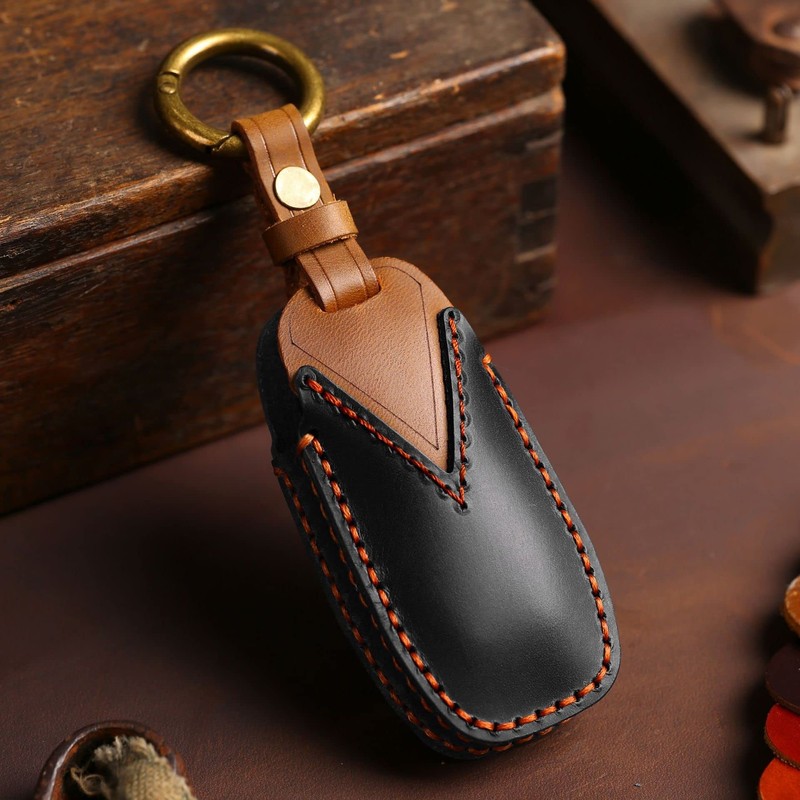 KUNIO Leather Key Case Suitable for Ford Focus Mondeo MK5