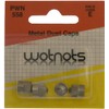 Wot-Nots Pearl PWN558 Tyre Valve Metal Dust Caps (4 Pieces)