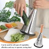 YALiya Vertical Cheese Grater, Lemon Grater, Kitchen Grater, Chopper for
