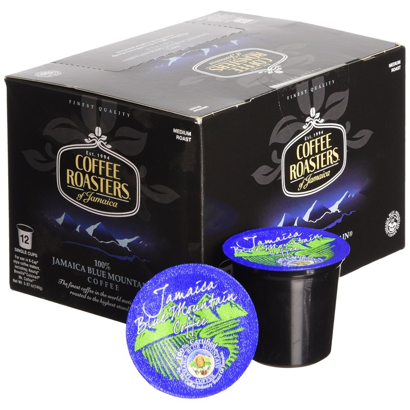 100% Jamaica Blue Mountain Coffee Single Serve Cups for Keurig