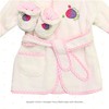 Spasilk 100% Cotton Hooded Terry Bathrobe with Booties, Pink Fish,