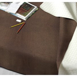 GEMITEX Linum Table Protector Made in Italy Non-Slip Shockproof Double Sided Brown/White 140 x 180 cm Decorates and Protects Your Table from Shocks, Scratches and Liquids