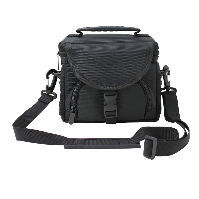 Black Camera Bag Oxford Cloth 18x11x16cm Camera Case Shoulde Handheld
