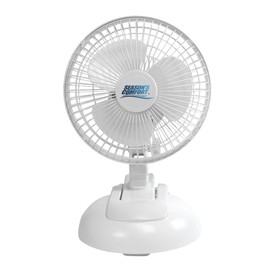 Seasons Comfort Personal Clip Or Desk Fan With Removable Base, Portable, Mini Bedroom Fan, 6 Inch, 2 Speed, Strong Clamp - Ideal for Home, Bedroom, Dorm & Office