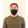 Reusable Black Polyester Face Covering | 2 Pack | Washable