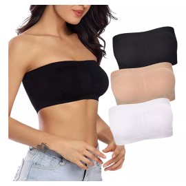 Veraly 3pzs Brasier Push Up Strapless Sin Tirantes Y Invisible Bra