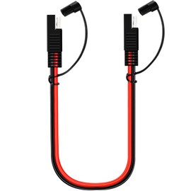 AYECEHI 10 AWG SAE Extension Cable SAE to SAE Extension Cable [2 Pack ] DC Power Automotive Extension Cord Quick Connect Heavy Duty Cable with Waterproof Cap - 30cm