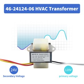 OEM 46-24124-06 4011f-5 HVAC Transformer, 46-24124-06 HVAC 40 Va 120/24v, Be161640gdd 29m7101 Transformer, Be161640gdd 29m7101 0037 G19, Channel 2 Hole Mount