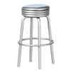 Dollhouse Miniature 1950's Counter w/3 Stools, Silver #T5921