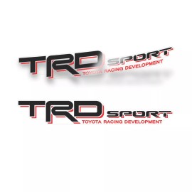 GOLD HOOK TRD Sport Decals for Tacoma, Racing Development Sticker (Set of 2)