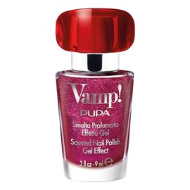 Pupa Milano Vamp Scented Nail Polish, 219 Party Fuchsia, 0.3 oz - Gel Nail Polish - Chip-Resistant - With Plumping Effect - Long-Lasting Fragrance