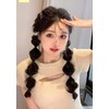 NT-ling 2 PCS Bubble Braided Ponytails Hair Extensions Synthetic Braid