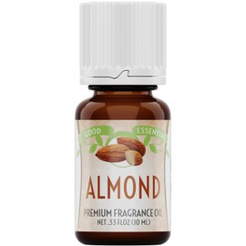 Good Essential – Professional Almond Fragrance Oil 10 ml for Diffuser, Candles, Soaps, Perfume, Aromatherapy 0.33 fl oz