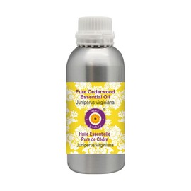 Deve Herbes Pure Cedarwood Essential Oil (Juniperus virginiana) Natural Therapeutic Grade Steam Distilled 300ml (10 oz)