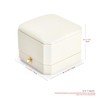 Oirlv Engagement Ring Box PU Leather Ring Storage Box for