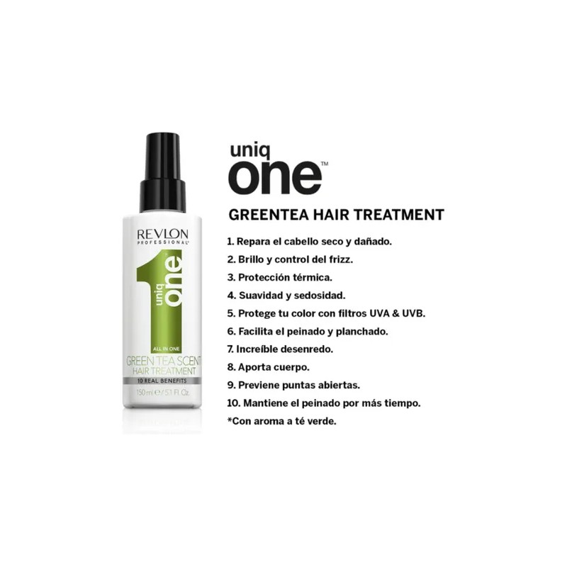 Revlon Tratamiento Capilar Uniq One Té Verde 150 Ml