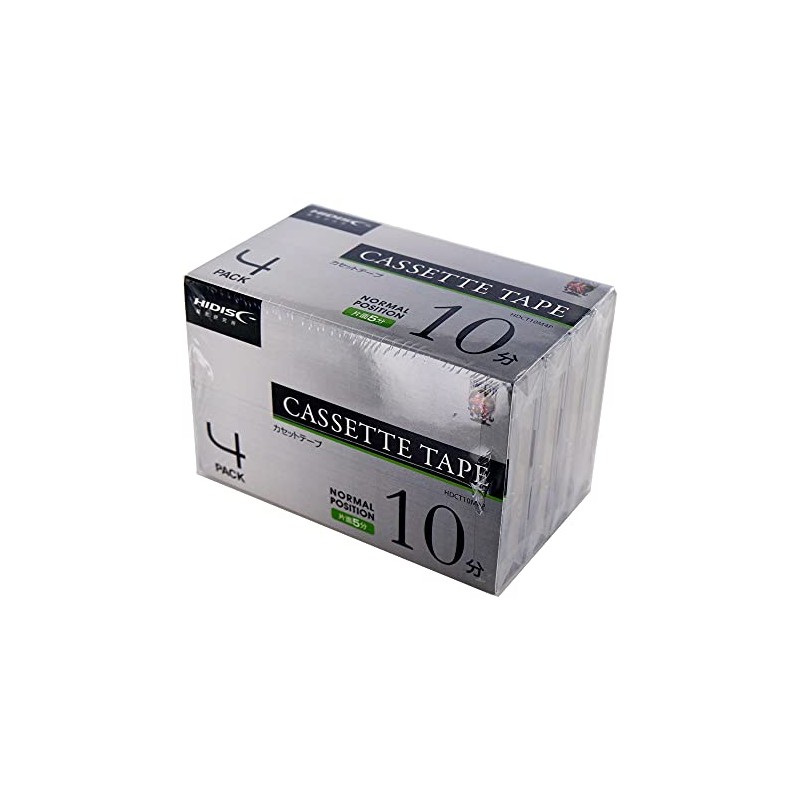 HIDISC Normal Position 10 Minute Music Cassette Tape 4 Rolls