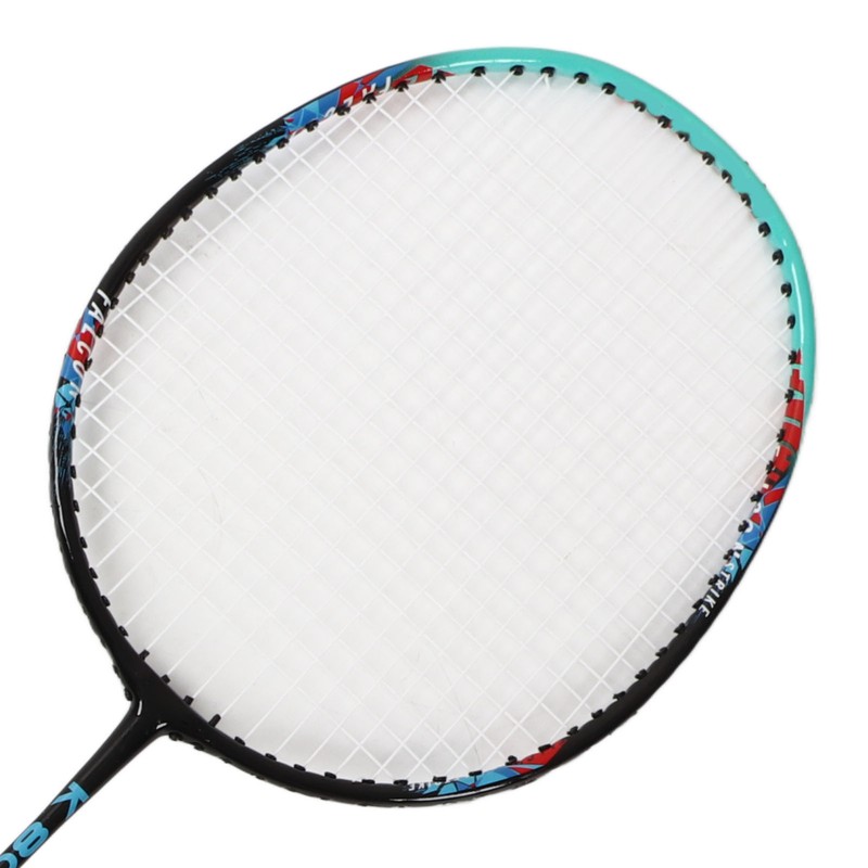 2PCS Badminton Rackets Iron Alloy Frame Integrated Shuttlecock Racquets for